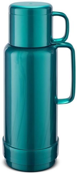 ROTPUNKT Isolierkanne Premium Thermoflasche 0,75 Liter I Glaseinsatz I voller Geschmack 80, 0.75 l, Glaskolben aus doppelwandigem Rosalin-Glas