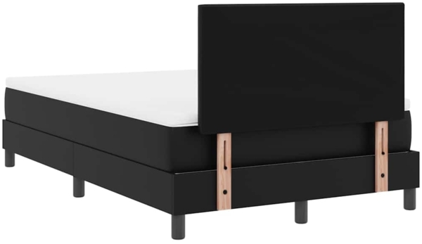 vidaXL Bettgestell mit Matratze Schwarz 120 x 190 cm Kunstleder 3339040 Bild 8