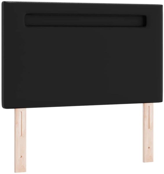 vidaXL Bettgestell mit Matratze Schwarz 120 x 190 cm Kunstleder 3339040 Bild 5