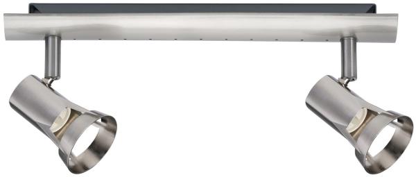 Paulmann No. 66699 Strahler Teja 2-flammig Nickel satiniert ohne Leuchtmittel, max. 10W GU10