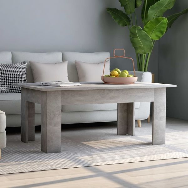 vidaXL Couchtisch Betongrau 100 x 60 x 42 cm Spanplatte [801183]