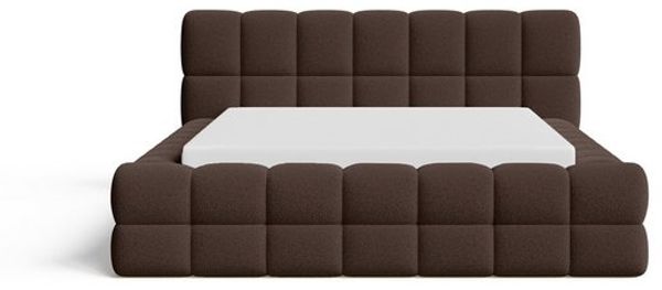 Chilly Möbel Polsterbett Verona Braun Bouclé Stoff 140x200 cm mit Stauraum Quelle 25 Bild 4