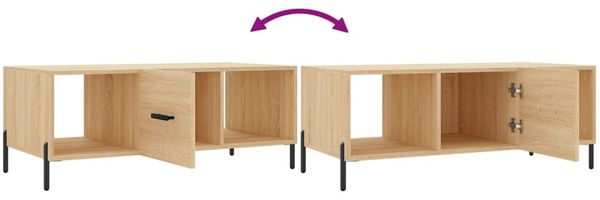 vidaXL Couchtisch Sonoma-Eiche 102x50x40 cm Holzwerkstoff 829311 Bild 9