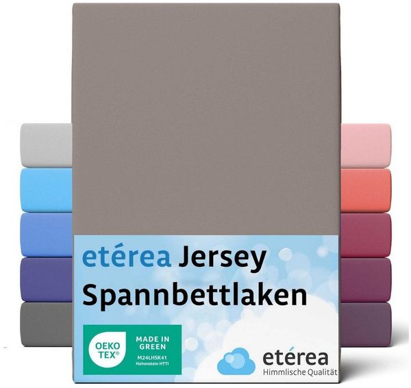 etérea Himmlische Qualität Spannbettlaken etérea Comfort Jersey Spannbettlaken, Jersey, Gummizug: rundum, (1 Stück)