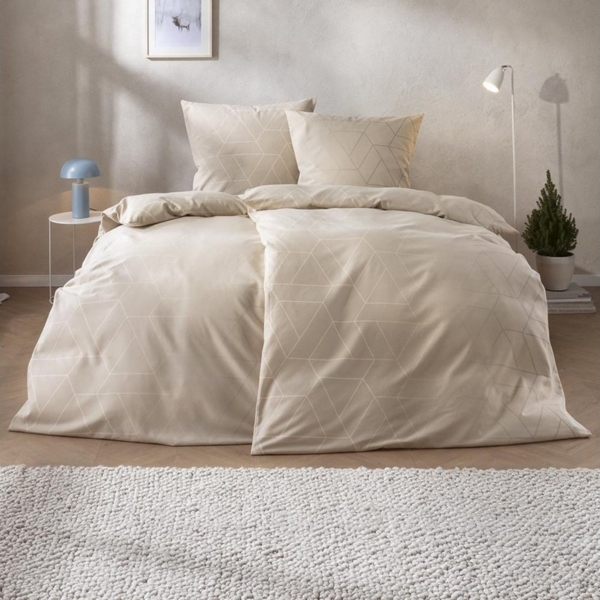 Estella Edelflanell Bettwäsche Andriano 5477-230 Geometrisch 135x200