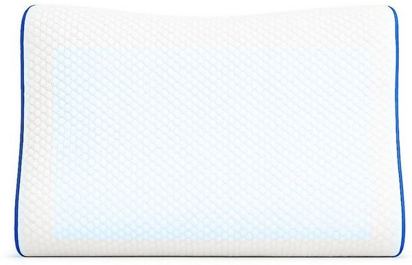 Nordic Schiller Nackenstützkissen-Set Cooler Gel Visco, Füllung: Visco-Gelschaum, Bezug: Funktionsstoff mit Gel-Zonen, Seitenschläfer, Rückenschläfer, Bauchschläfer, Einzelkissen, Einzeln verpackt im Vakuum-Beutel, Gelkühlung trifft orthopädische Unter...