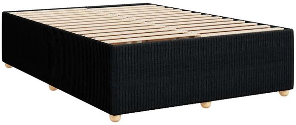 vidaXL Boxspringbett mit Matratze Schwarz 140x190 cm Stoff 3294353 Bild 12