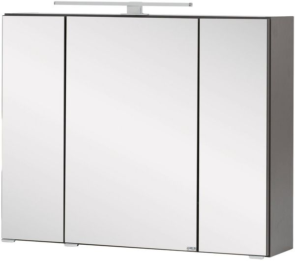 welltime Spiegelschrank Kaunas 80 cm breit, Soft-Close-Funktion