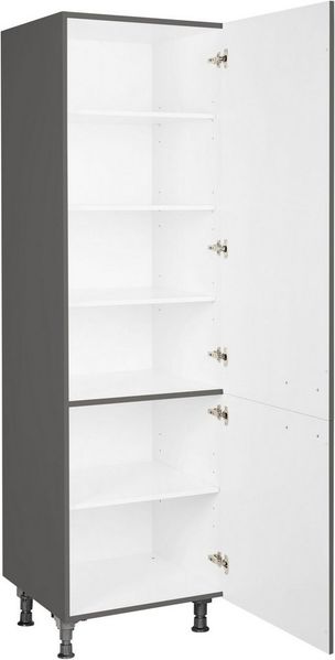 nobilia® Hochschrank "Flash", Ausrichtung wählbar, mit zwei Türen, vormontiert, Breite/Höhe: 60/216,6 cm
