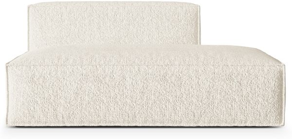 Micadoni Modul Nuria 3-Sitzer Rechts Boucle Elfenbein