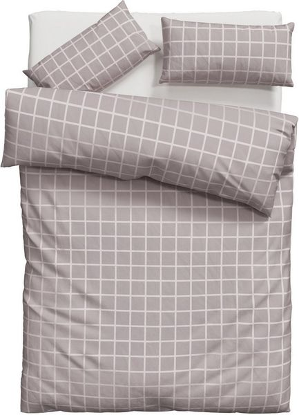 OTTO home Bettwäsche Eemil, Renforcé, 2 teilig, karierte Bettwäsche, 100% Baumwolle, ab Gr. 135x200 cm