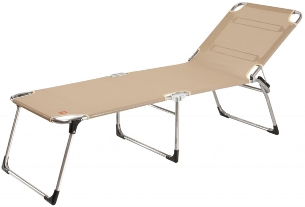 Dreibeinliege Amigo 40+ aus Aluminium, Taupe