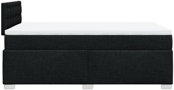 vidaXL Boxspringbett mit Matratze Schwarz 120x200 cm Stoff 3288171 Bild 11