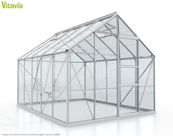 Vitavia Gewächshaus Meridian 1 8300 BxTxH 257 x 321 x 232 cm ESG Glas Alu eloxiert
