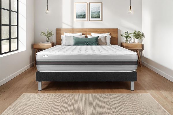 Matratzenset VITAL SPRING RECOVER 160x220 cm Bettrahmen Kit schwarz