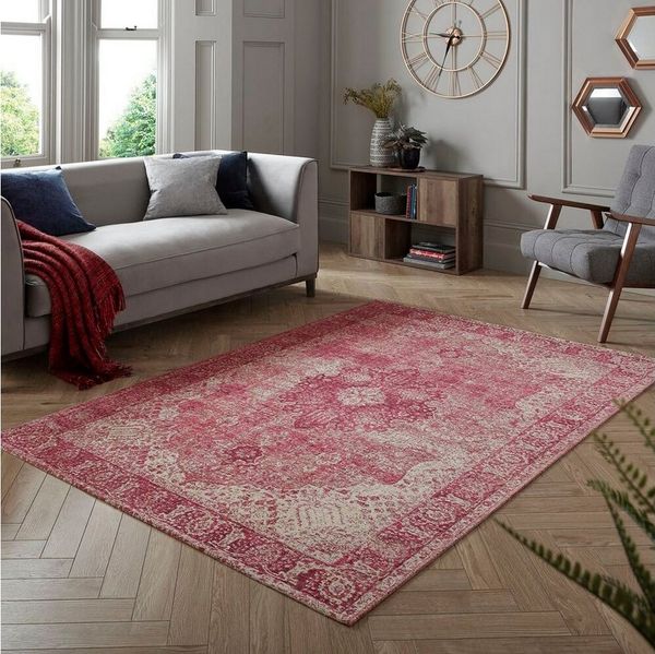 FLAIR RUGS Teppich Antique, rechteckig, Höhe: 4 mm, Vintage-Muster