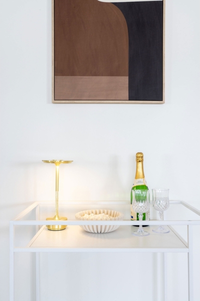 Tischleuchte, Metall, wiederaufladbar, Messing Bild 9