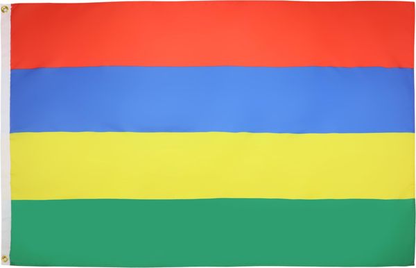 AZ FLAG - Flagge Mauritius - 150x90 cm - Republik Mauritius Fahne 90x150 Cm Feiner Polyester - Flaggen