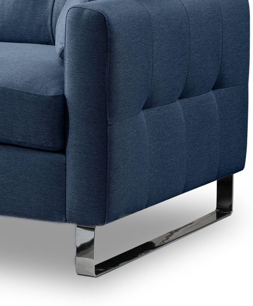 Sofa Alanto in blau 2,5-Sitzer 203 cm Bild 3