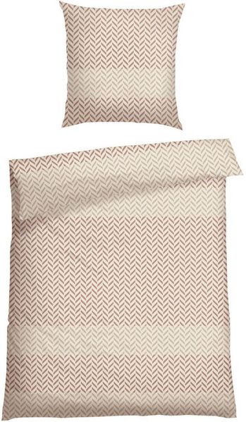 Schiesser Bettwäscheset Maribel - Renforcé - 2-teilig - 135 x 200 cm - Taupe