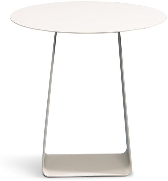 Beistelltisch >Freddy 2< Metall, pulverbeschichtet, in cremeweiß - 45x45 (HxD)