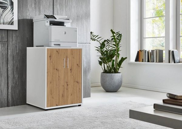 BMG Möbel Aktenschrank Druckerschrank Office Edition (geeignet für 3D Drucker und Office Drucker) Höhe 74 cm, optimale Ergänzung zu Schreibtischen