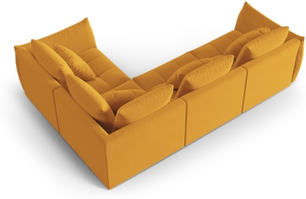 Micadoni Ecksofa Bloom 4-Sitzer Rechts Samt Gelb Bild 3