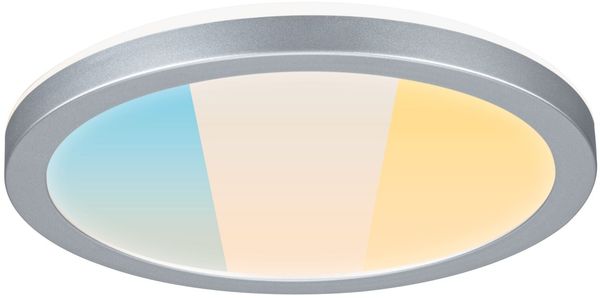 LED Panel Atria Shine White Select IP44 rund 190mm 7,6W 1100lm 3000 - 6500K Chrom matt