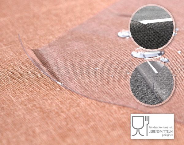 Beautex Tischdecke Transparente Tischdecke Klarsicht Folie, RUND OVAL ECKIG, 0.30 mm (1-tlg)