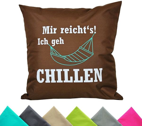 JACK Kissenbezüge 1 x 50 x 50 cm Motiv Outdoor Kissenhülle Bezug, (1 Stück), 1x Kissenhülle mit lustigen Motiven, wasserabweisend, Innen & Außen
