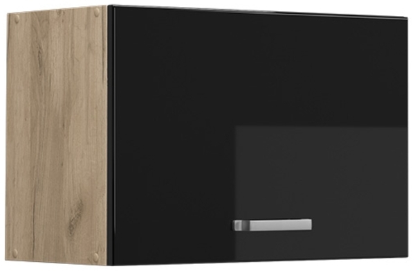 Hängeschrank R-Line Schwarz Hochglanz 60 cm Flach Vicco