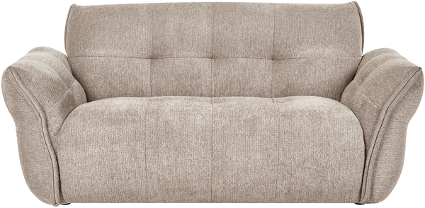 Sofa 2-Sitzer HALBA Stoff Taupe