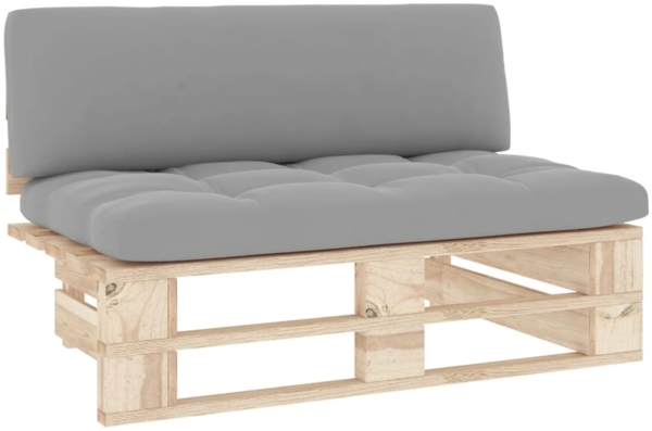 vidaXL Outdoor-Mittelsofa Paletten Imprägniertes Kiefernholz 3066531
