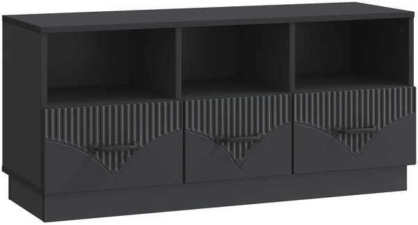 vidaXL TV-Schränk Schwarz 102 x 34,5 x 47 cm Holzwerkstoff 895366