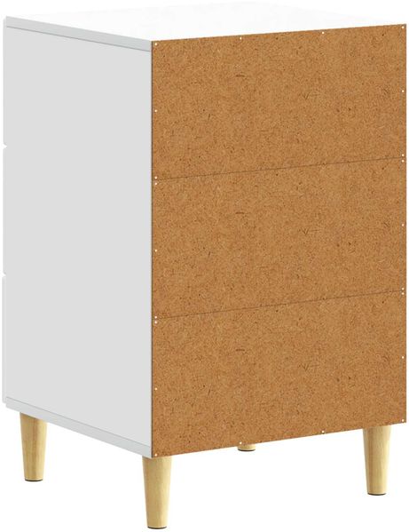 vidaXL Nachttisch Weiß 43 x 39,5 x 66,5 cm Holzwerkstoff 895015 Bild 5