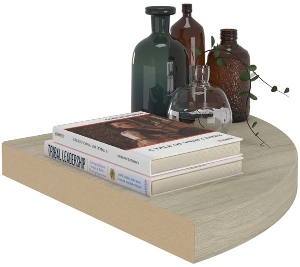 vidaXL Eck-Schweberegale 4 Stk. Eichen-Optik 35x35x3,8 cm MDF 323927 Bild 7