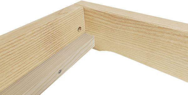Flachbett platzsparend extra niedriges Einzelbett 90x200 Esche geölt V-60.47E-09Rollrost und Matratze inkl. Bild 9