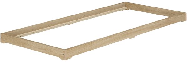 Flachbett platzsparend extra niedriges Einzelbett 90x200 Esche geölt V-60.47E-09Rollrost und Matratze inkl. Bild 3