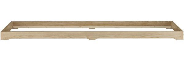 Flachbett platzsparend extra niedriges Einzelbett 90x200 Esche geölt V-60.47E-09Rollrost und Matratze inkl. Bild 11