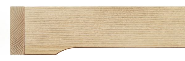 Flachbett platzsparend extra niedriges Einzelbett 90x200 Esche geölt V-60.47E-09Rollrost und Matratze inkl. Bild 7