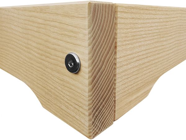 Flachbett platzsparend extra niedriges Einzelbett 90x200 Esche geölt V-60.47E-09Rollrost und Matratze inkl. Bild 6