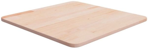 vidaXL Tischplatte Quadratisch 80x80x1,5 cm Eichenholz Unbehandelt 342918