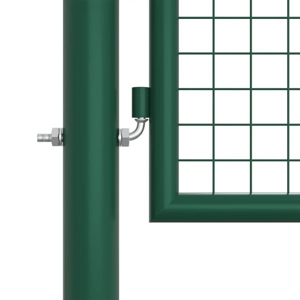 vidaXL Maschen-Gartentor aus Stahl 400 x 125 cm Grün 145749 Bild 5