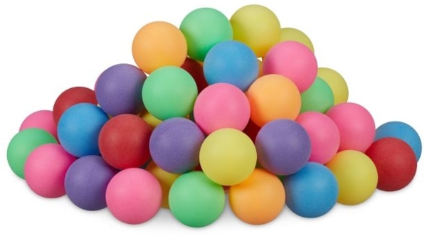Bunte Beer Pong Bälle im 100er Set 10043481