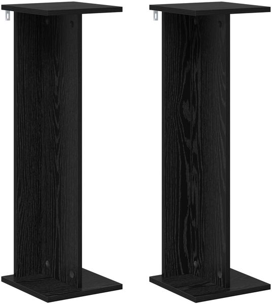 vidaXL Pflanzenständer 2 pcs Schwarze Eiche 25 x 25,5 x 80,5 cm 899645 Bild 2