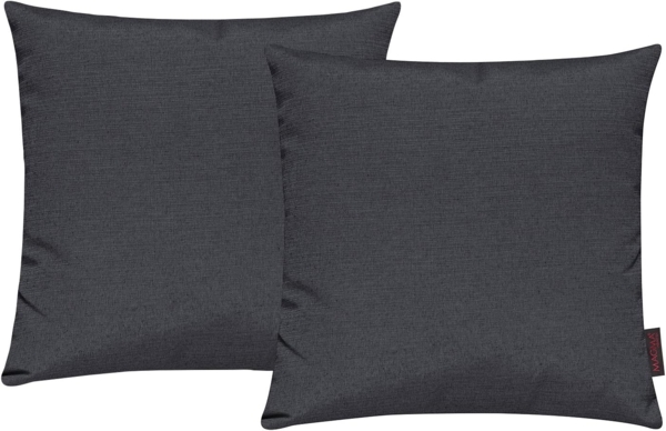 MAGMA Kissenhüllen FINO - ca. 50 x 50 cm - 2er Set anthrazit