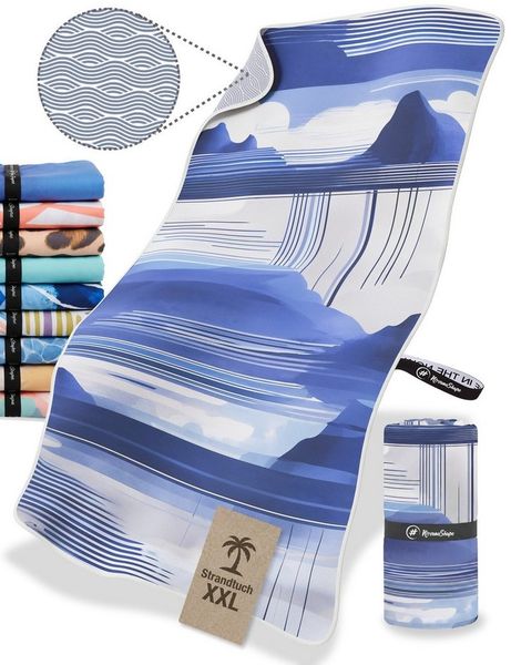NirvanaShape Strandtuch Strandtuch XXL - Strandhandtuch, Mikrofaser Badetuch, Handtuch