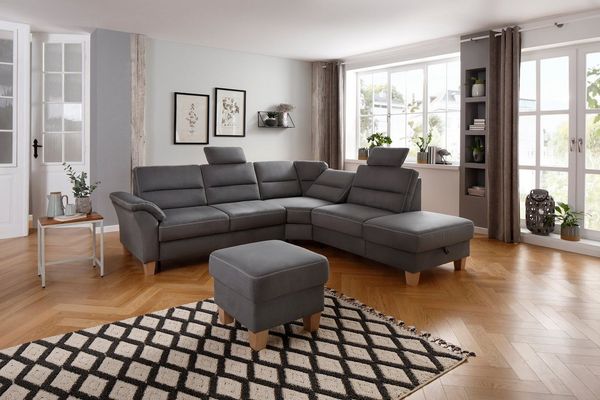 Home affaire Ecksofa Soleo L-Form, komfortabel durch Trapezecke mit Relaxfunktion, auch mit Bettfunktion