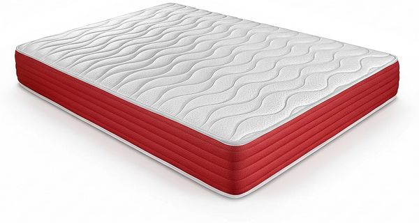 DUÉRMETE ONLINE Viskoelastische Lite Matratze, wendbar, fest und bequem, für Winter/Sommer, Weiß, Höhe 23 cm, 90x200 cm