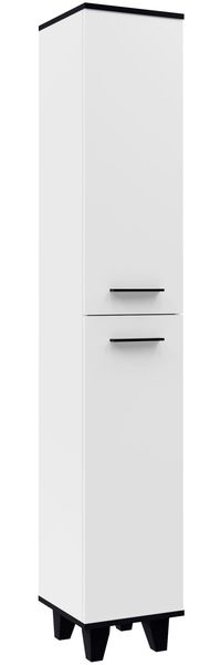FACKELMANN TE-A Hochschrank 30 cm breit, Weiß, mit Füßen
